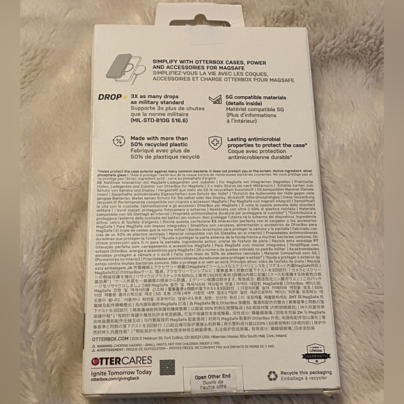 OtterBox Symmetry+ Series Protective Case iPhone 14 Pro Black with MagSafe NWT - Picture 4 of 5